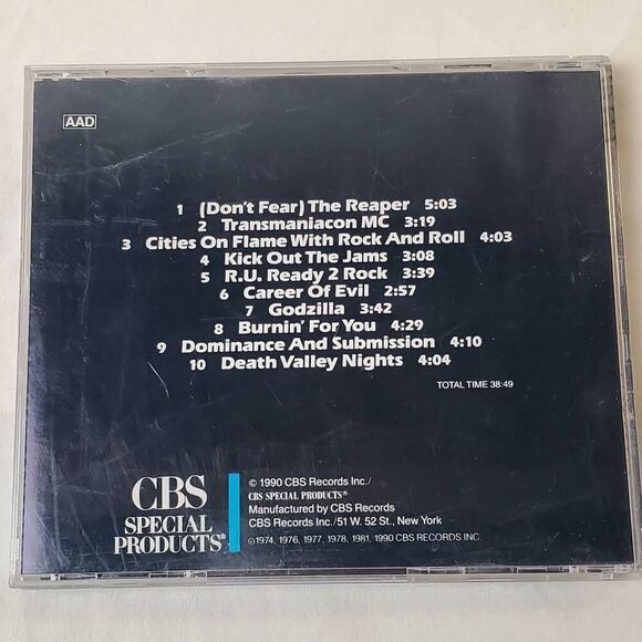 Blue Oyster Cult - On Flame With Rock And Roll - CD-1990 Sony Records - Picture 6 of 6